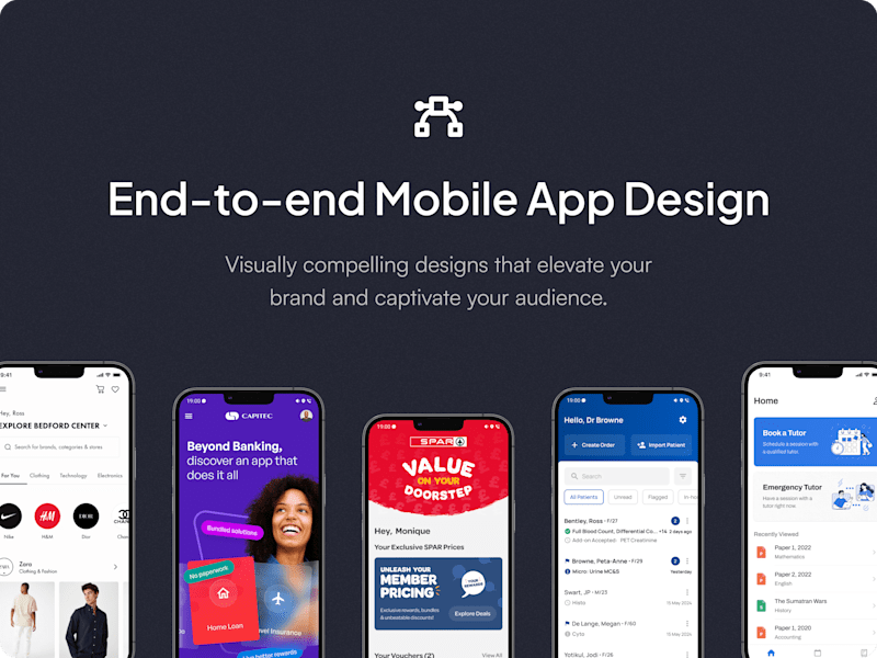 Cover image for End-To-End UX/UI Mobile App Design