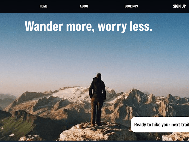 Cover image for Trekking Website Design