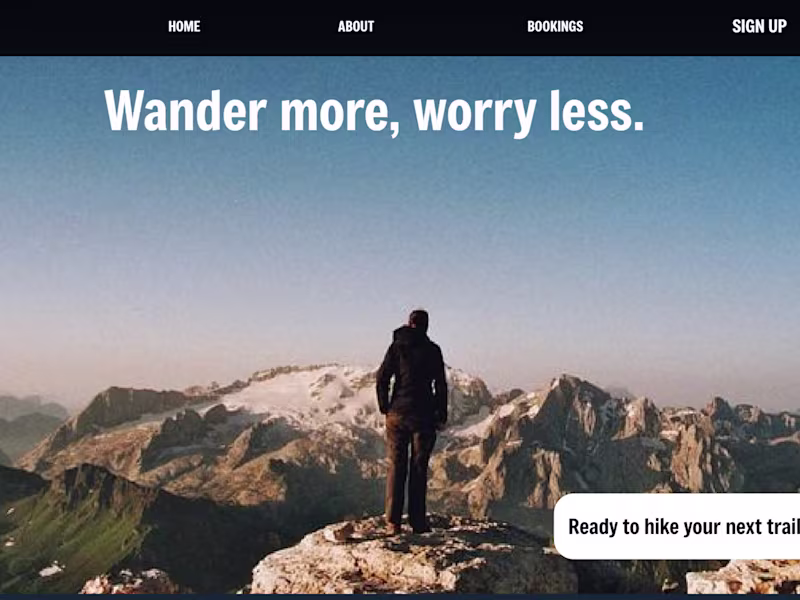 Cover image for Trekking Website Design
