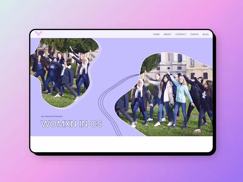 Cover image for Website redesign for a student club