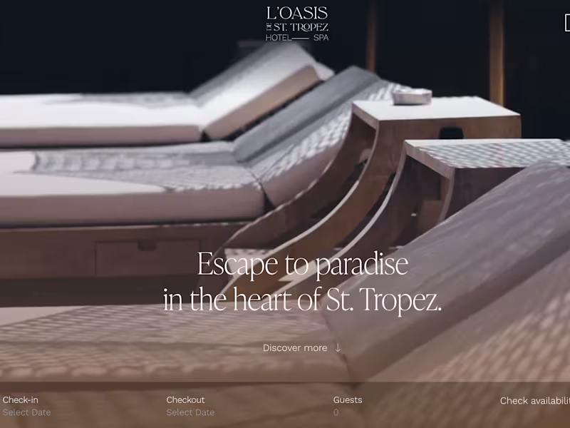 Cover image for L'Oasis Hotel