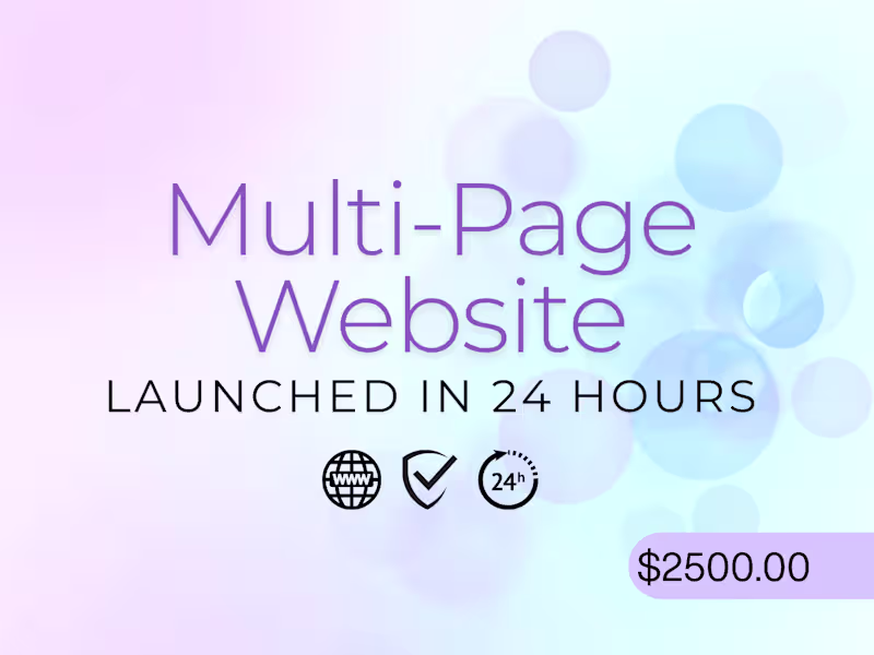 Cover image for Multi-Page Websites in 24 Hours