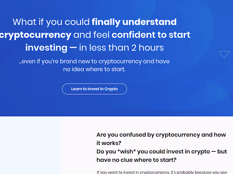 Cover image for Crypto Made Easy | Landing Page Project
