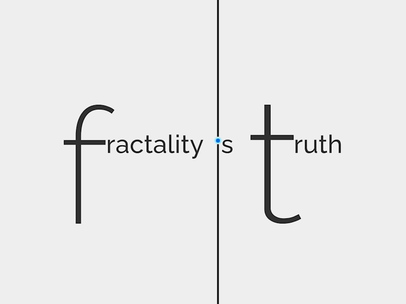 Cover image for Fractality is Truth