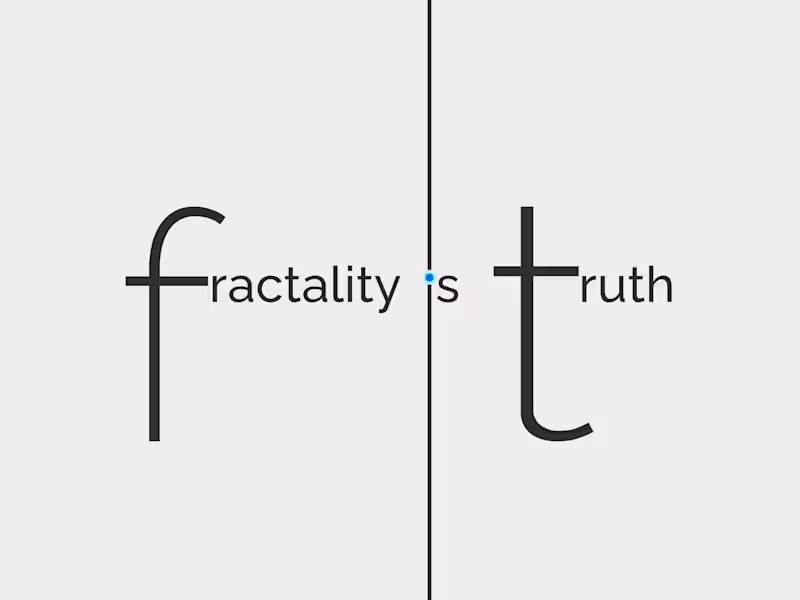 Cover image for Fractality is Truth