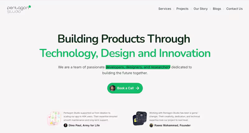 Cover image for Framer Development for Pentagon Studios website