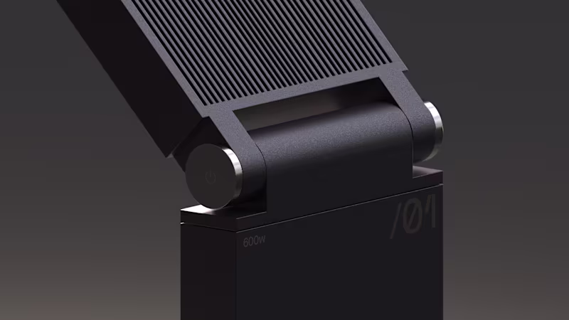 Cover image for Modern lamp with a huge hinge design