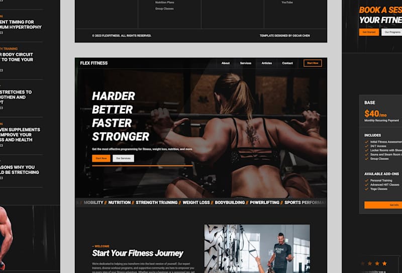 Cover image for FlexFitness - Framer Template