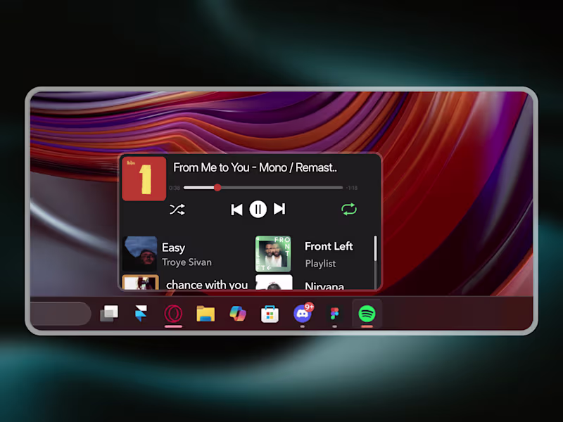 Cover image for Custom Spotify UI with Mouse Hover Preview