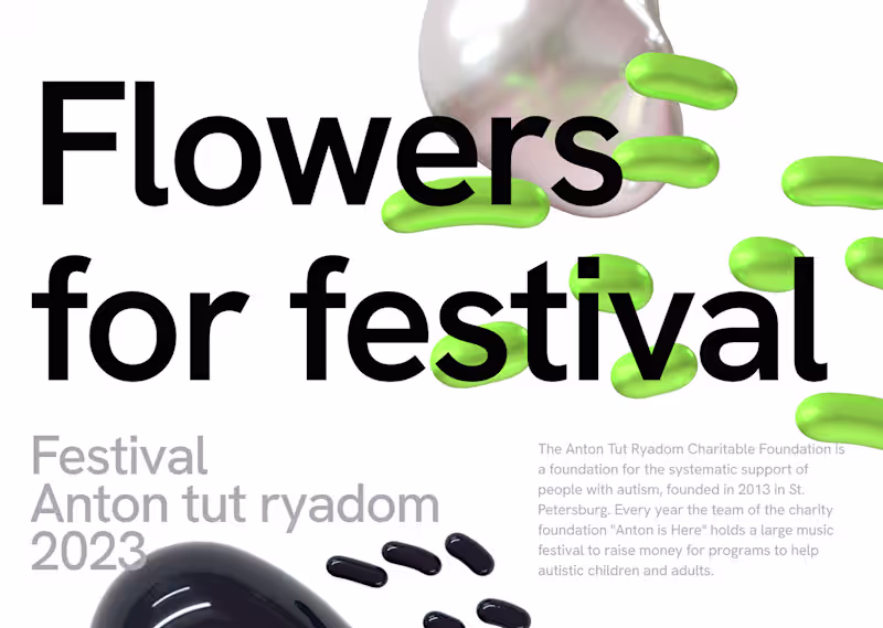Cover image for 3D Flowers for festival