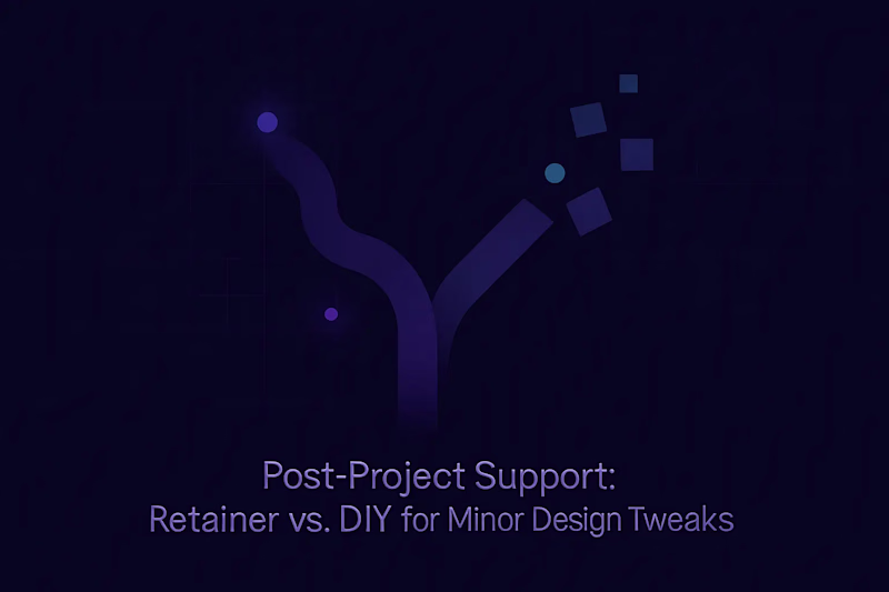 Cover image for Post-Project Support: Retainer vs. DIY for Minor Design Tweaks