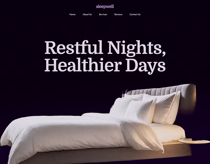 Cover image for SleepWell Landing Page Website Design :: Behance