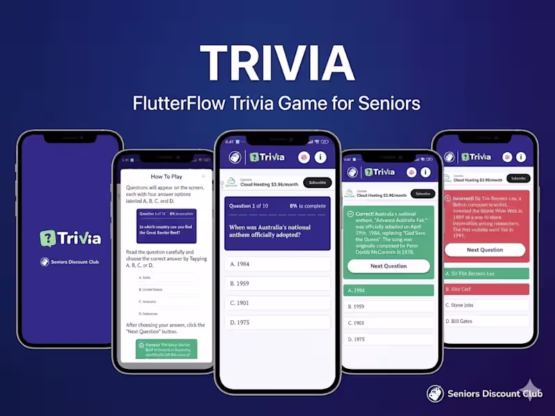 Cover image for SDC Trivia: Cross-Platform Mobile Game with FlutterFlow