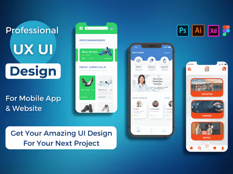 Cover image for Design Professional UI UX Website/MobileApp Design
