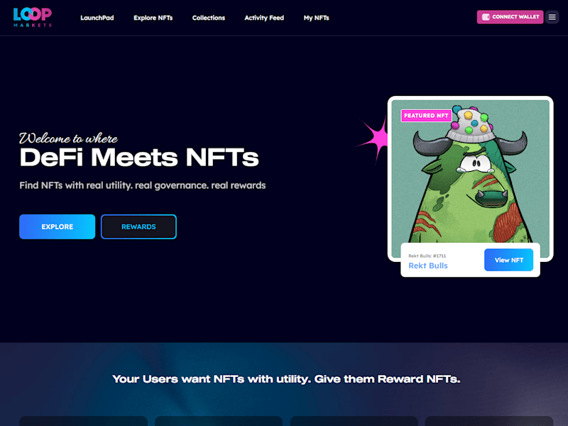 Cover image for Loop NFT marketplace development and Web3 integration Project