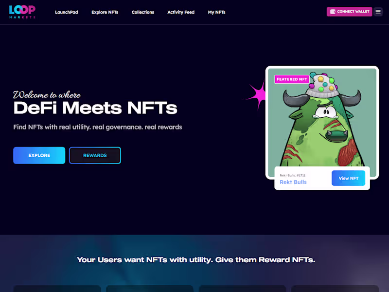 Cover image for Loop NFT marketplace development and Web3 integration Project