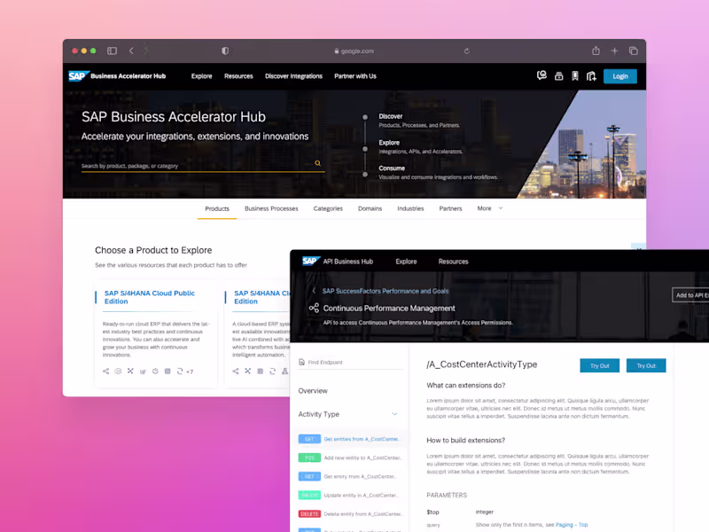 Cover image for Redesigning the API Marketplace Experience for SAP