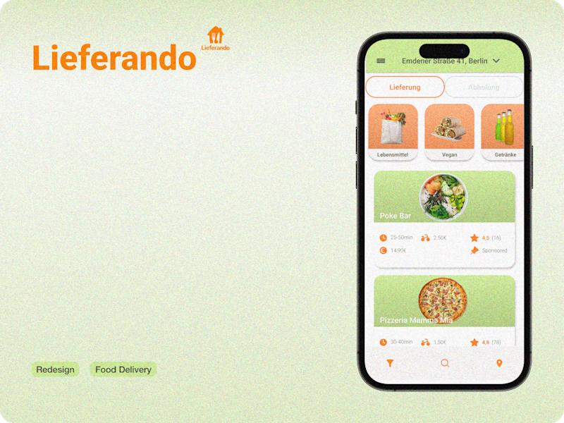 Cover image for UI — Hungergames, Redesign Lieferando App