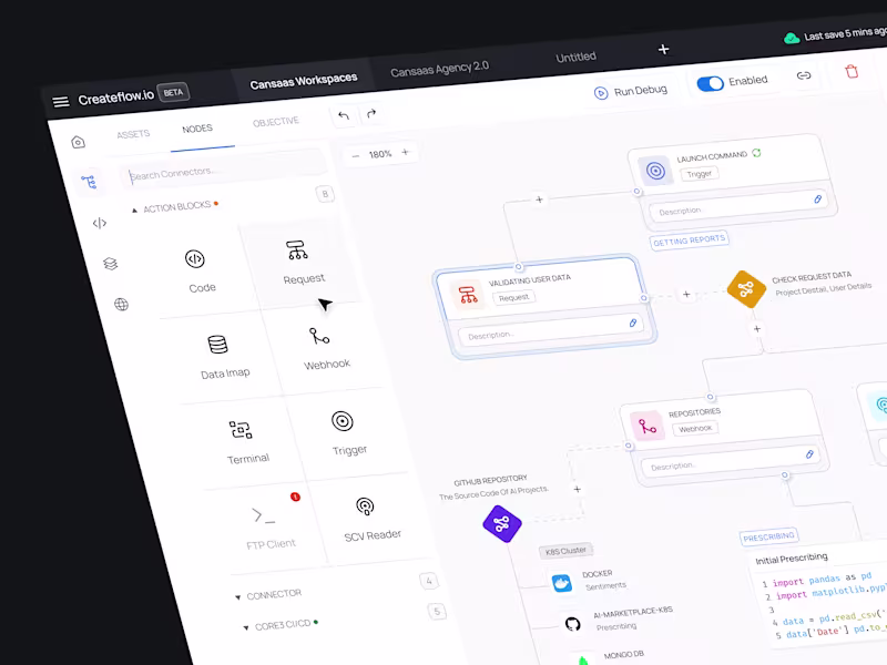 Cover image for Createflow.io Automation Dashboard Design