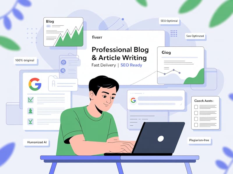 Cover image for SEO optimized blog posts or articles for your website