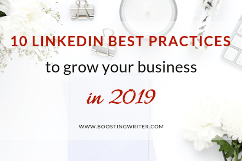 Cover image for 10 LINKEDIN BEST PRACTICES TO GROW YOUR BUSINESS IN 2019