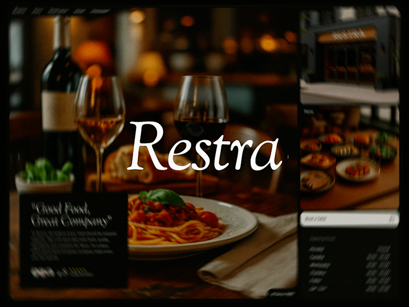Cover image for Restra | Premium Restaurant Website