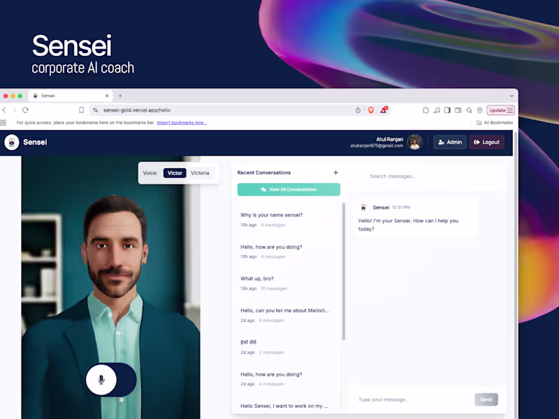 Cover image for Development of Sensei: AI Corporate Coach