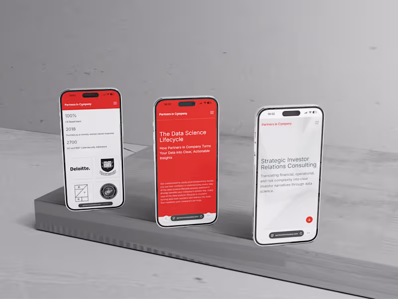 Cover image for Website Design and Development for Partners in Company