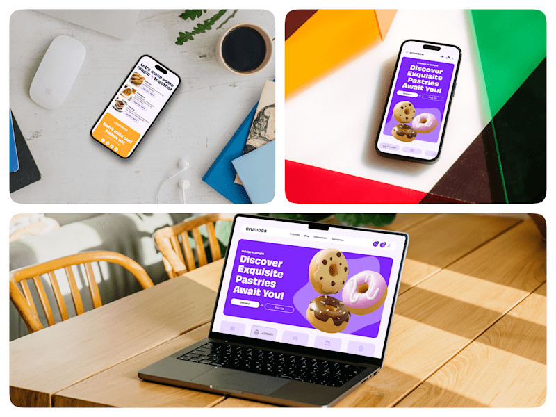Cover image for Crumbco Pastries - Landing Page - UI/UX