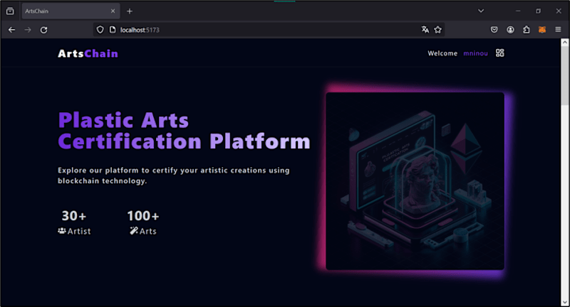 Cover image for Blockchain-Based Art Authentication DApp