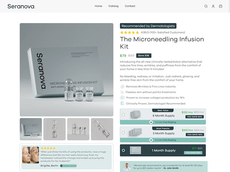 Cover image for Seranova Beauty | Mastering Figma to Replo with Shopify