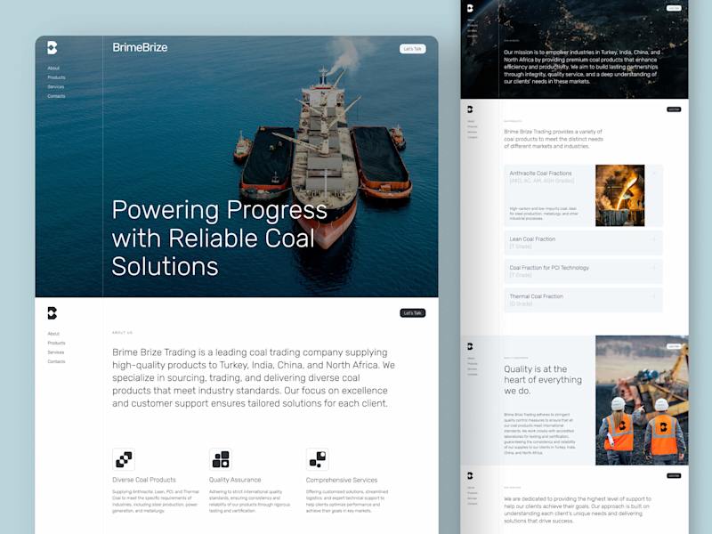 Cover image for One-Page Website for Brime Brize Trading