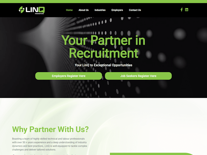 Cover image for LinQ Resources Recruitment Website Development
