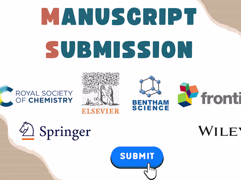 Cover image for Streamline your manuscript submission process to the journal