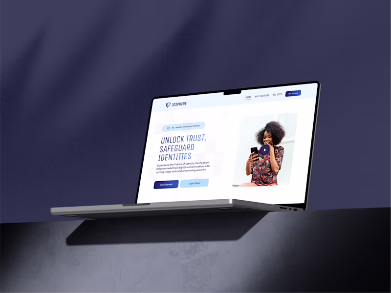 Cover image for IDSPHERE Landing Page Design