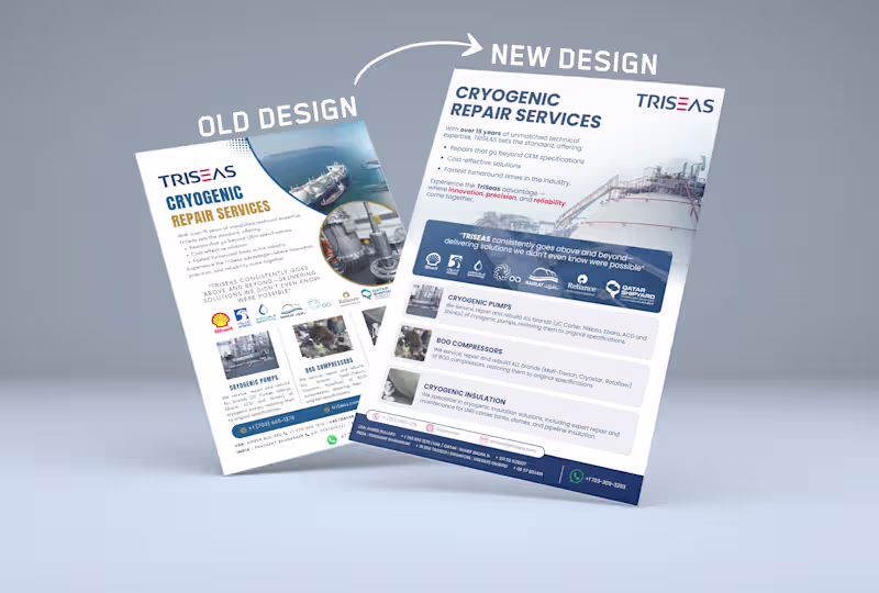 Cover image for Redesign for Triseas Brochure