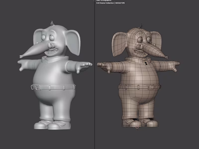 Cover image for 3d cartoon character modelling