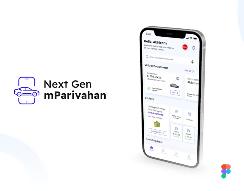 Cover image for mParivahan | UI/UX Case Study