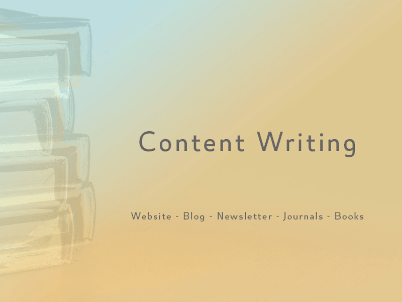 Cover image for Content Writing -  The year’s activities 