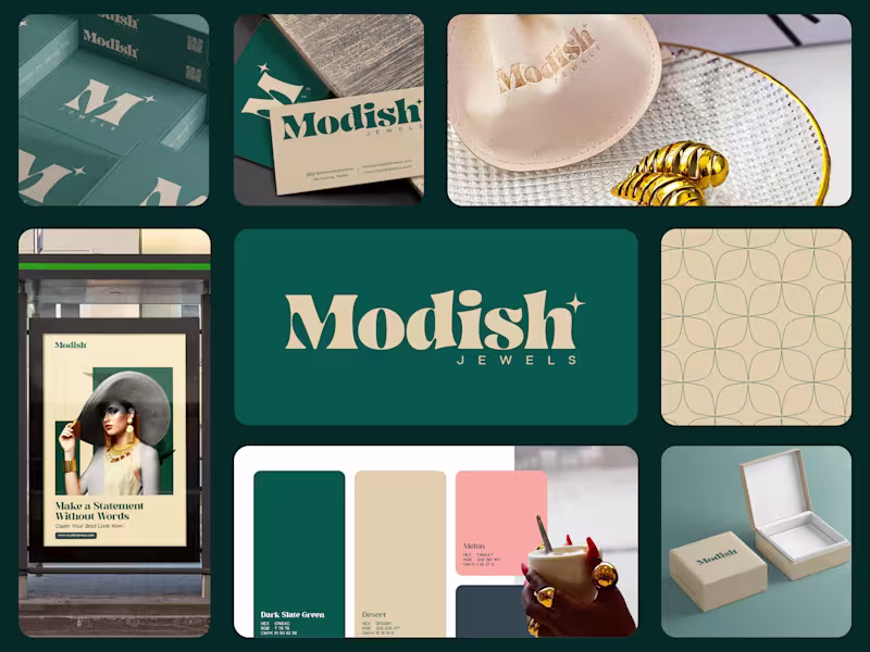 Cover image for Modish Jewels Brand Identity