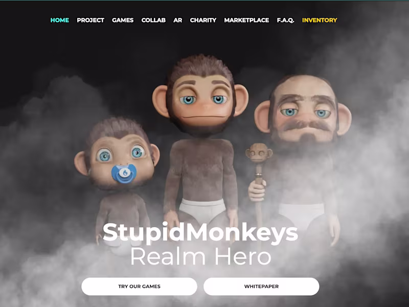 Cover image for Stupid Monkeys - Web3 Website