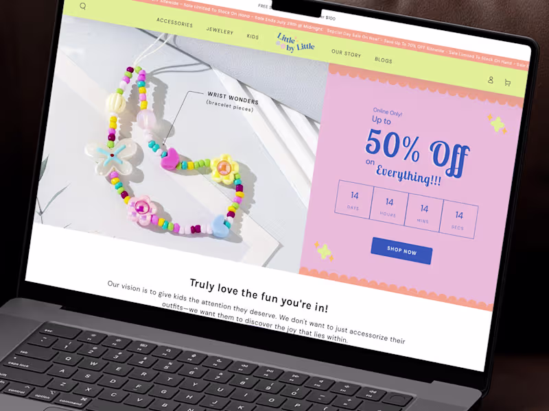 Cover image for Little by Little | Website Design