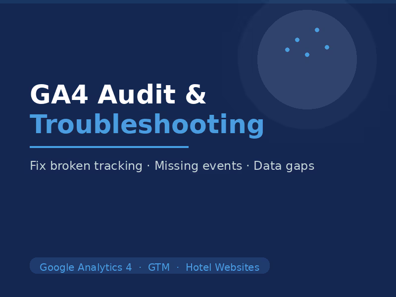 Cover image for GA4 Audit & Troubleshooting