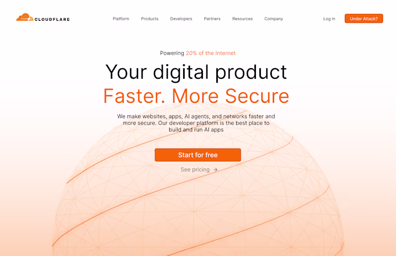 Cover image for Redesigned Cloudflare's Landing Page for Enhanced UX/UI