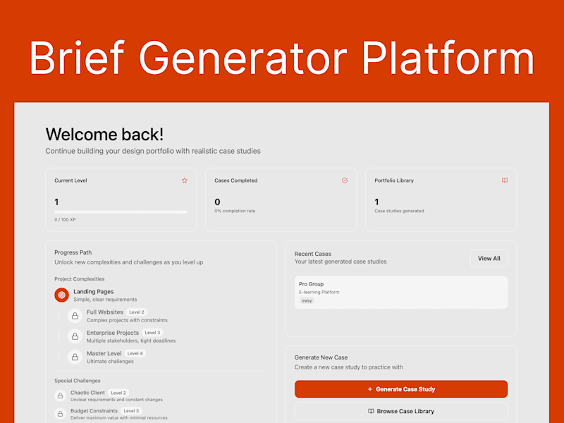 Cover image for Design Brief Generator Web App