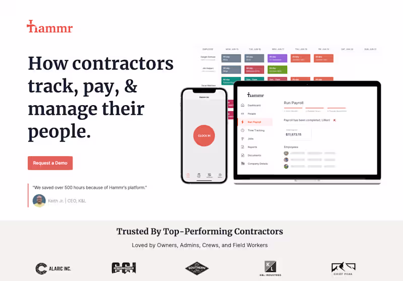 Cover image for How contractors track, manage, and pay their people.