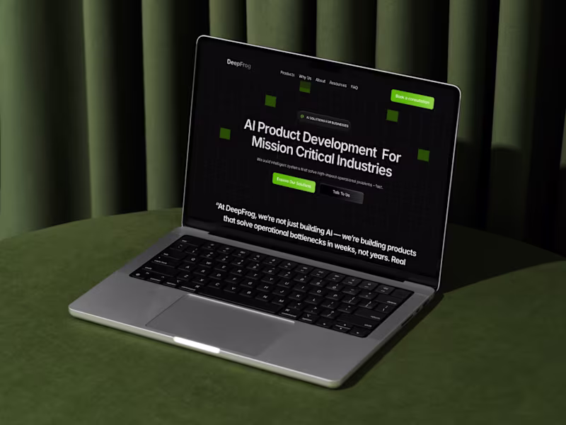 Cover image for Landing Page For AI Saas Company