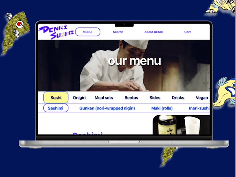 Cover image for Denki Sushi Responsive Website