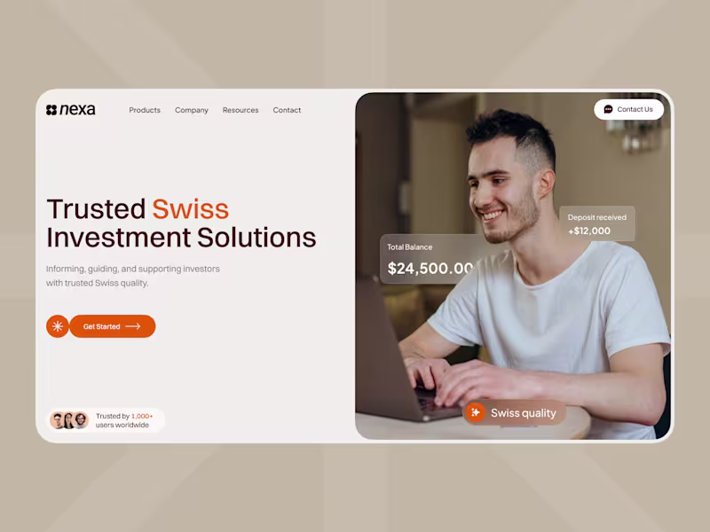Cover image for Fintech SaaS Investment Platform Website UI/UX Design