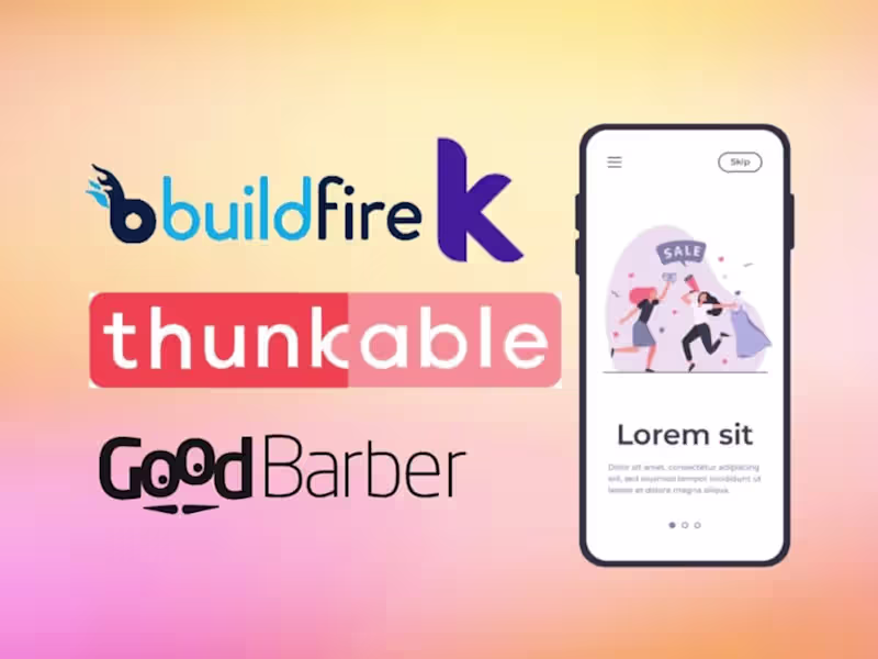 Cover image for Develope build publish on professional goodbarber app thunkable 